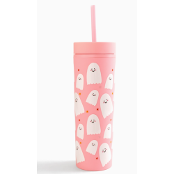 Gobelet Halloween Fantômes - Rose  473 ml