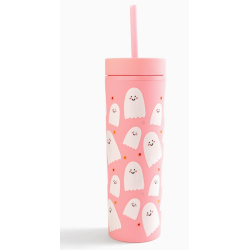 Gobelet Halloween Fantômes - Rose  473 ml