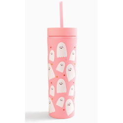 Gobelet Halloween Fantômes - Rose  473 ml