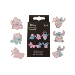 Blind box pin's Stitch & Angel Coeur - Disney - Loungefly