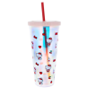 Hello Kitty et ses amis - Gobelet et paille - 600 ml