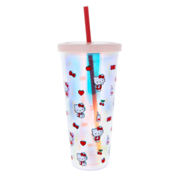 Hello Kitty et ses amis - Gobelet et paille - 600 ml