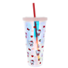 Hello Kitty et ses amis - Gobelet et paille - 600 ml