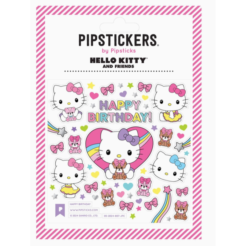 Planche de Stickers Hello Kitty Happy Birthday