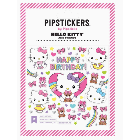 Planche de Stickers Hello Kitty Happy Birthday