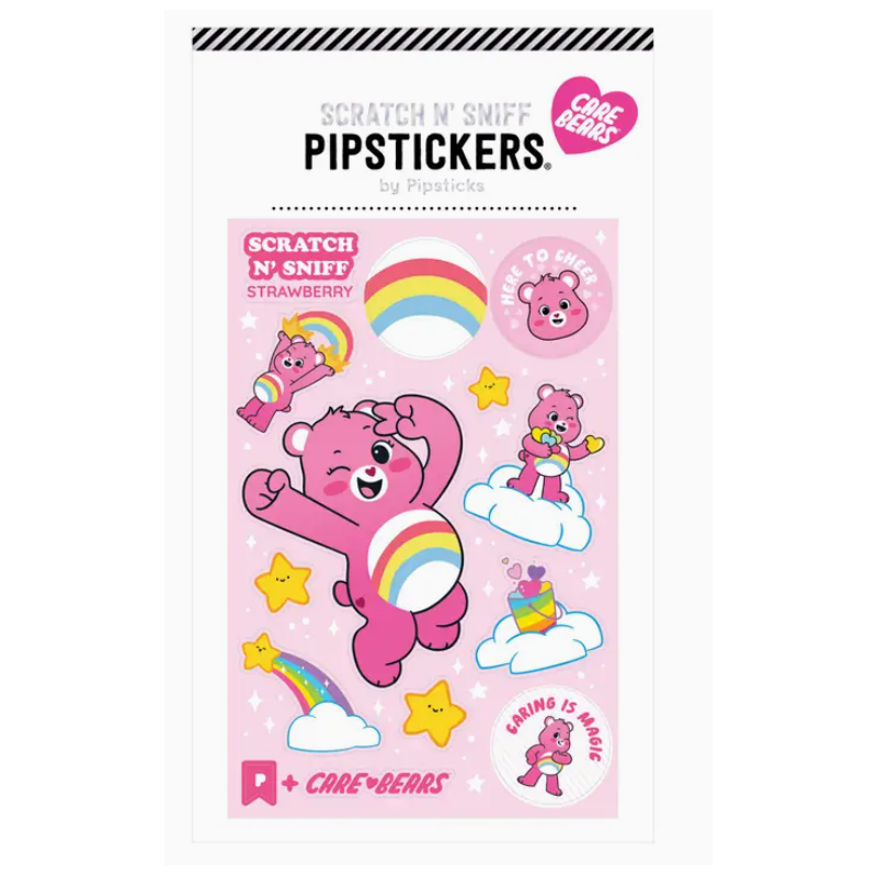 STICKERS Bisounours Toucâlin  SCRATCH N SNIFF Fraise