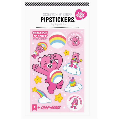 STICKERS Bisounours Toucâlin  SCRATCH N SNIFF Fraise