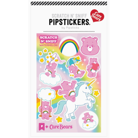 STICKERS Bisounours Toucâlin  SCRATCH N SNIFF Pastèque
