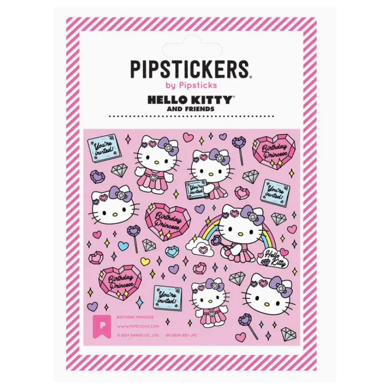Planche de Stickers Hello Kitty Birthday Princess