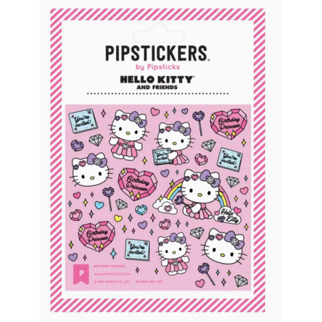 Planche de Stickers Hello Kitty Birthday Princess