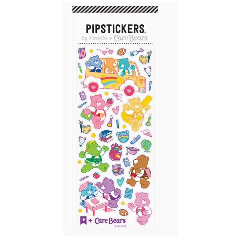 Planche de Stickers Bisounours Amis de l'Ecole