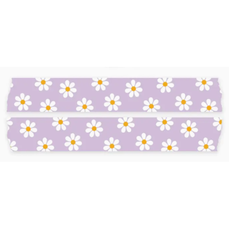 WASHI TAPE Marguerites Lilas