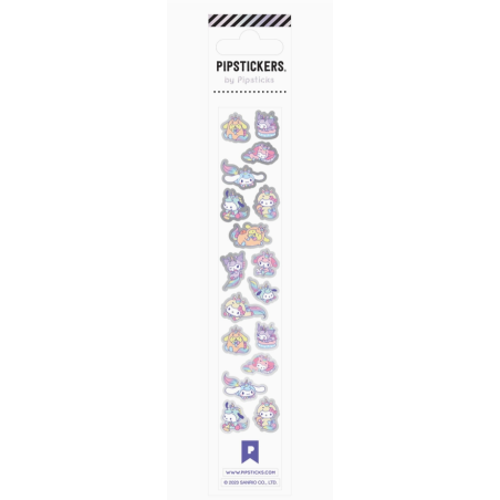 Planche de Stickers Hello Kitty Licorne Fantaisie