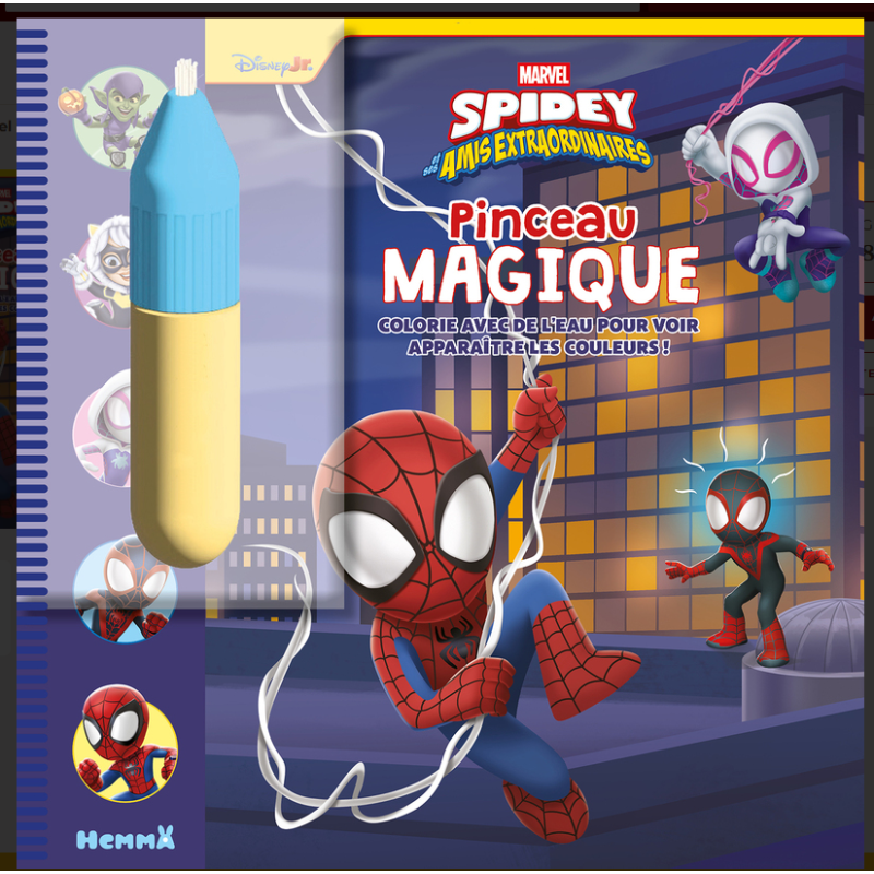 Livre avec pinceau magique Spidey - Marvel