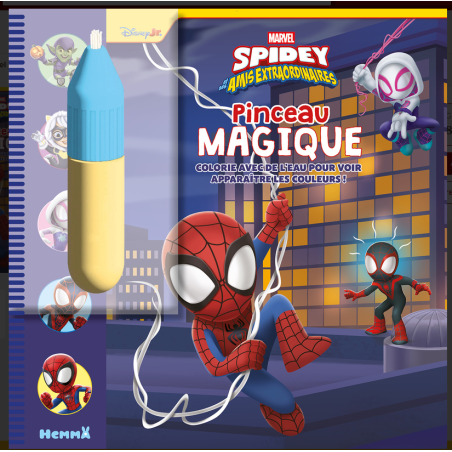 Livre avec pinceau magique Spidey - Marvel