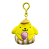 Peluches porte-clé Squishmallows Pompompurin - Hello Kitty et ses amis