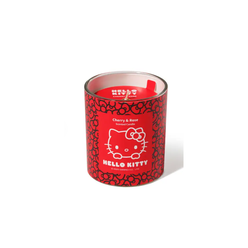 Bougie parfumée cerise et rose Hello Kitty