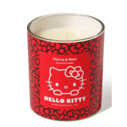 Bougie parfumée cerise et rose Hello Kitty