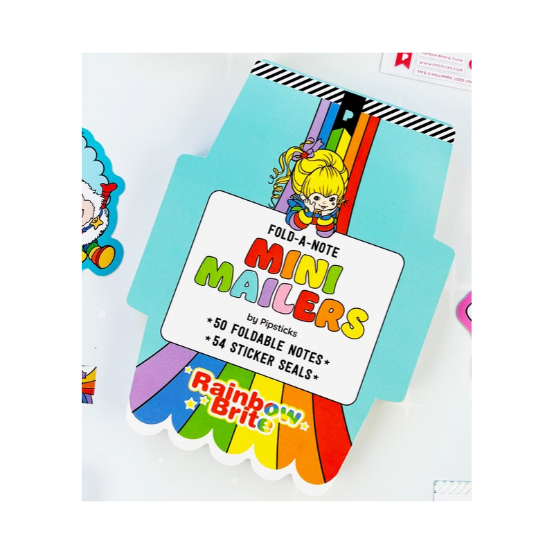 Carnet Brite & Mini Courriers des Meilleurs Amis Arc-en-ciel