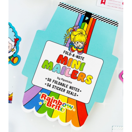 Carnet Brite & Mini Courriers des Meilleurs Amis Arc-en-ciel
