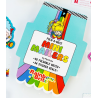 Carnet Brite & Mini Courriers des Meilleurs Amis Arc-en-ciel