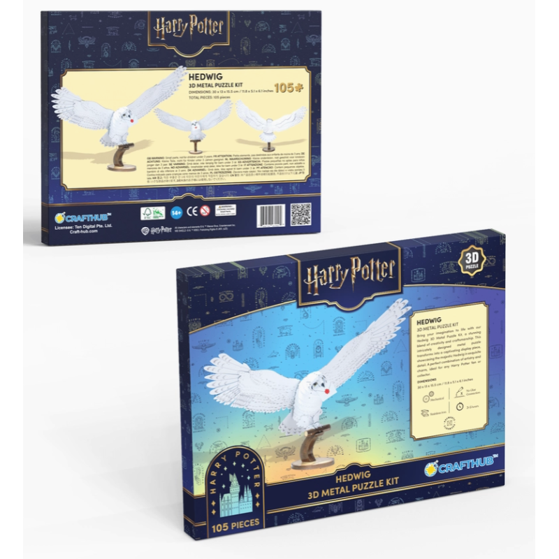 Hedwige - Puzzle Métallique 3D - Harry Potter