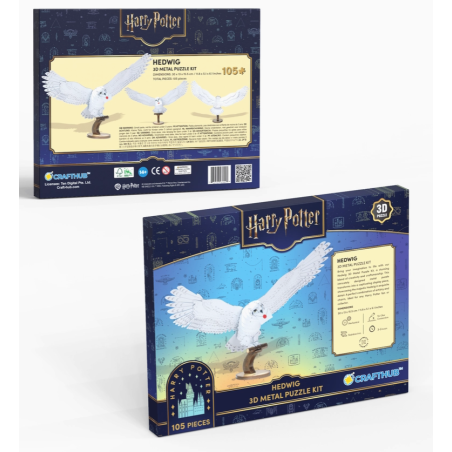 Hedwige - Puzzle Métallique 3D - Harry Potter