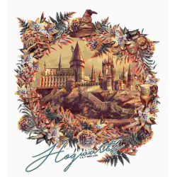 Puzzle en bois Château de Poudlard Harry Potter - Style romantique