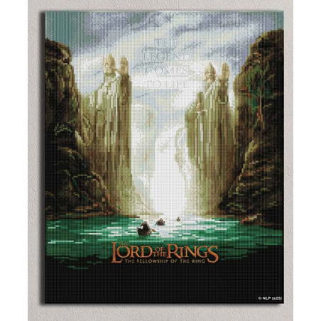 Les Portes d'Argonath - Kit de Peinture au Diamant - Le Seigneur des anneaux