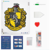 Kit de peinture au diamant - Blason Poufsouffle - Harry Potter