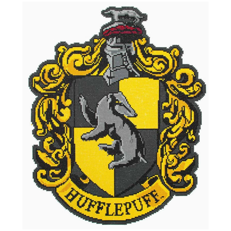 Kit de peinture au diamant - Blason Poufsouffle - Harry Potter
