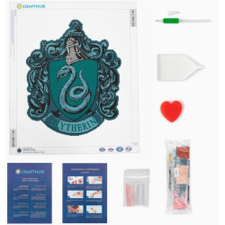 Kit de Peinture au Diamant - Blason de Serpentard - Harry Potter