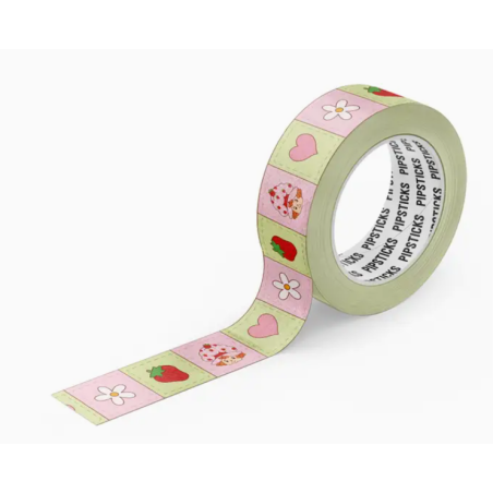 Washi Tape Charlottes aux fraises Couette pittoresque