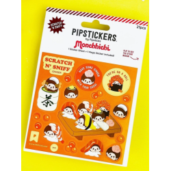 Autocollants Monchichi Sushi à Gratter et à Sentir