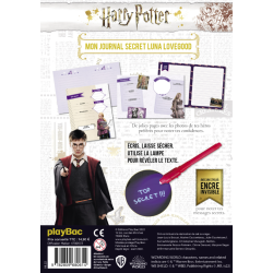 HARRY POTTER - Mon journal secret LUNA (avec encre invisible)