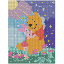 Kit diamond painting Disney officiel - Winnie l'Ourson
