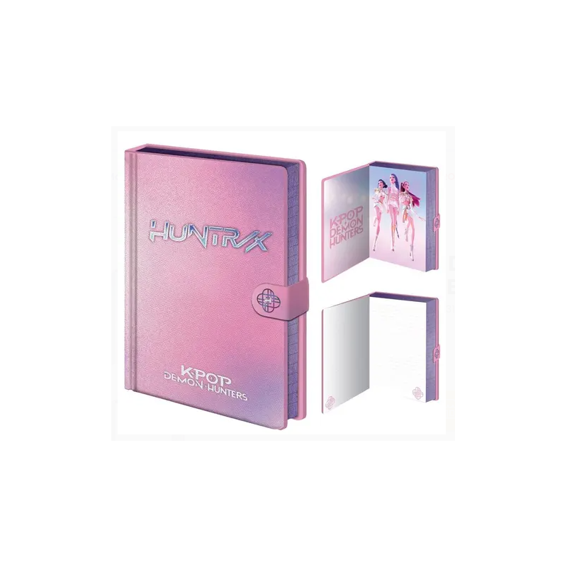Carnet Irisée Rose K-POP DEMON HUNTERS Avec Fermoir
