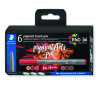 Sets de 6 feutres pigment brush pen 371 Staedtler REDS & BROWNS