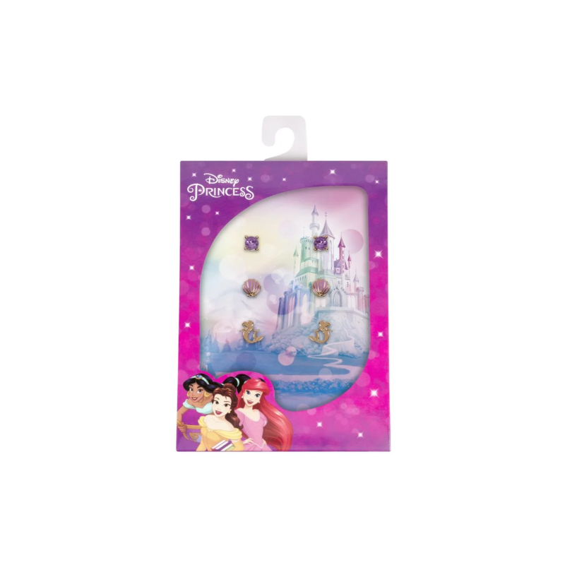LA PETITE SIRENE - 3 Paires de Clous d'Oreilles disney