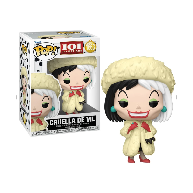 Figurine POP Cruella d'Enfer N°1663 - 101 Dalmatiens Disney