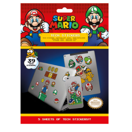 Pack Stickers Super Mario Mushroom Kingdom (Royaume Champignon)