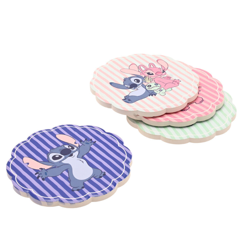 Lot de 4 Sous Verres Stitch , Angel & Souillon