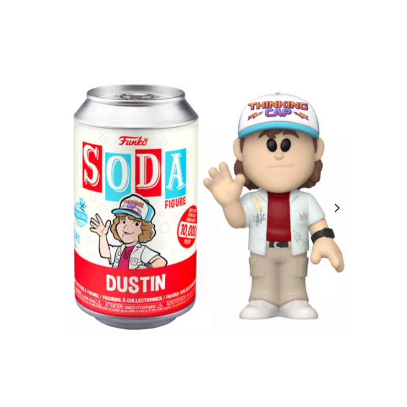 STRANGER THINGS - POP Soda - figurine Dustin avec Chase