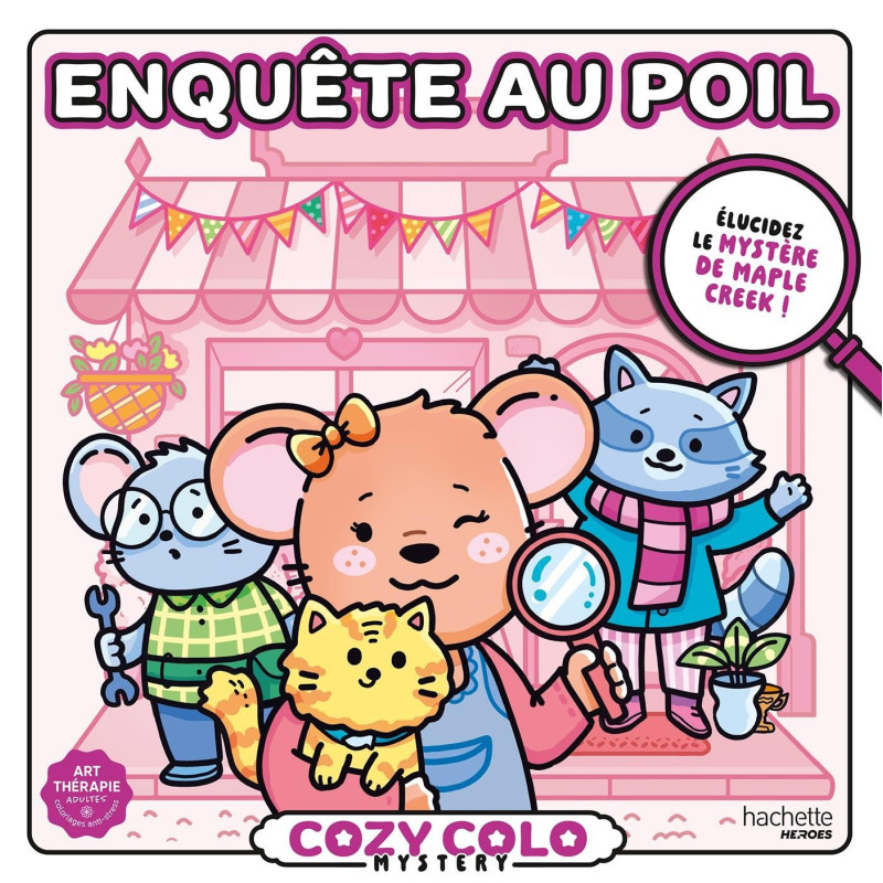Coloriage Cozy colo mystery - Enquête au poil
