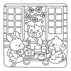 Coloriage Cozy colo Didi Plums - Tour du monde