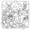 Coloriage Cozy colo Didi Plums - Tour du monde