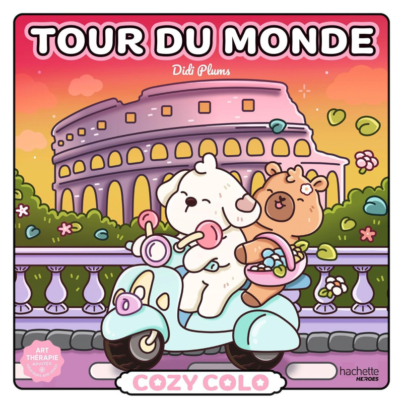 Coloriage Cozy colo Didi Plums - Tour du monde