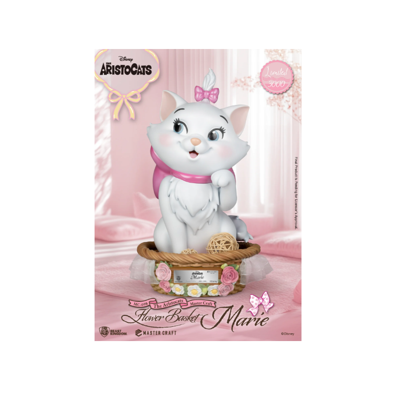 Statuette Master Craft 32.9cm - Flower Basket Marie - Les Aristochats - Disney
