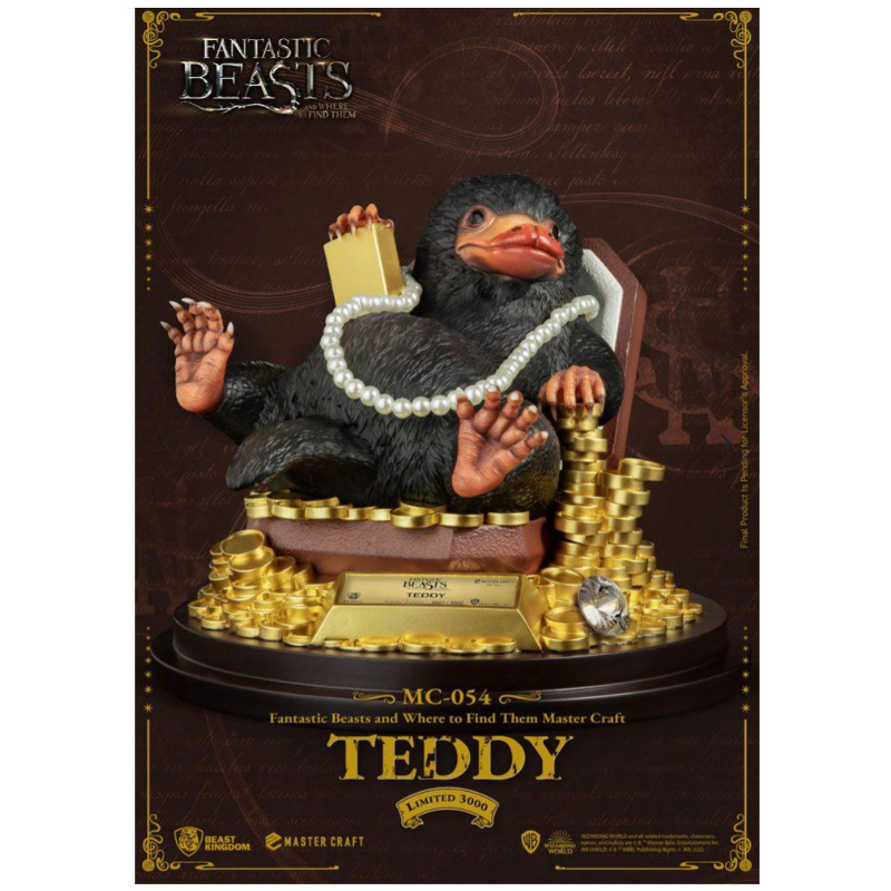 LES ANIMAUX FANTASTIQUES - Teddy - Statuette Master Craft 21cm