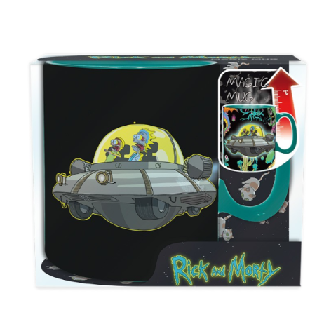 Mug thermoréactif RICK & MORTY Vaisseau Spatial